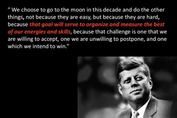 Webstrategi - We choose to go to the moon, because this goal will surve to organize and measure our efforts.